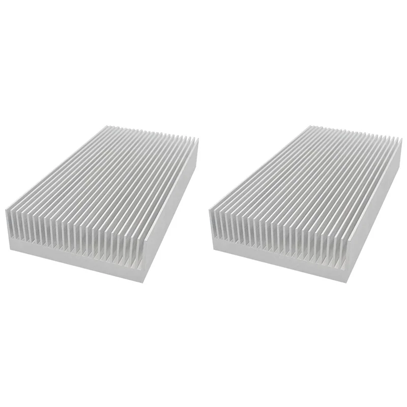 

A98E-2Pcs 160X80X26.9Mm DIY Aluminum Radiator Electronic Integrated Circuit Radiator Radiator Chip VGA RAM LED IC Cooler