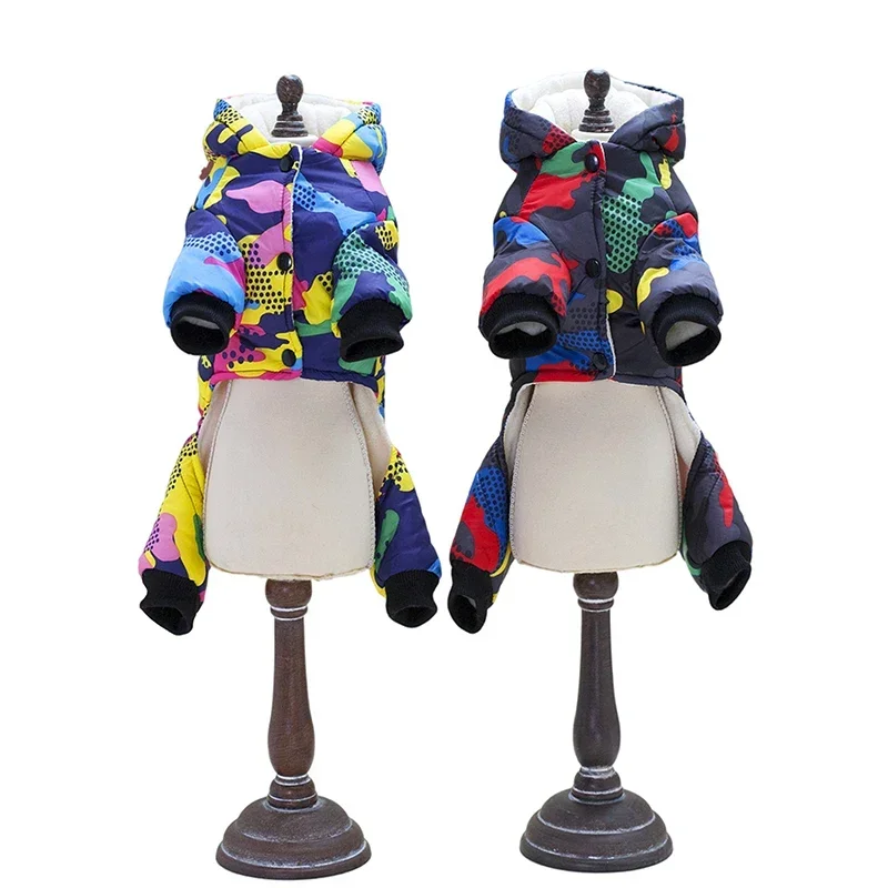Vêtements d\'hiver imperméables pour petits chiens, combinaison pour chien, veste chaude pour animaux de compagnie Smile, perforé SARL, tenues de