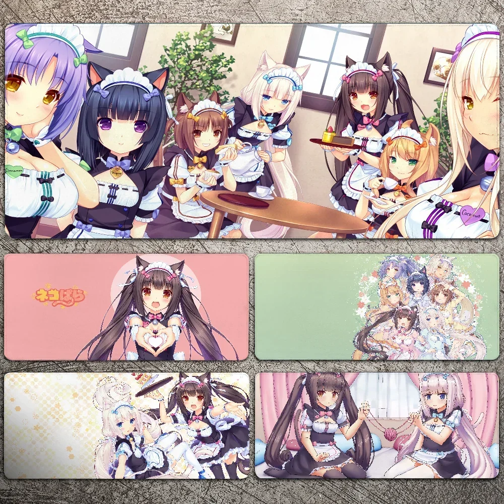 

Chocola Nekopara Mousepad Large Gaming Mouse Pad LockEdge Thickened Computer Keyboard Table Desk Mat