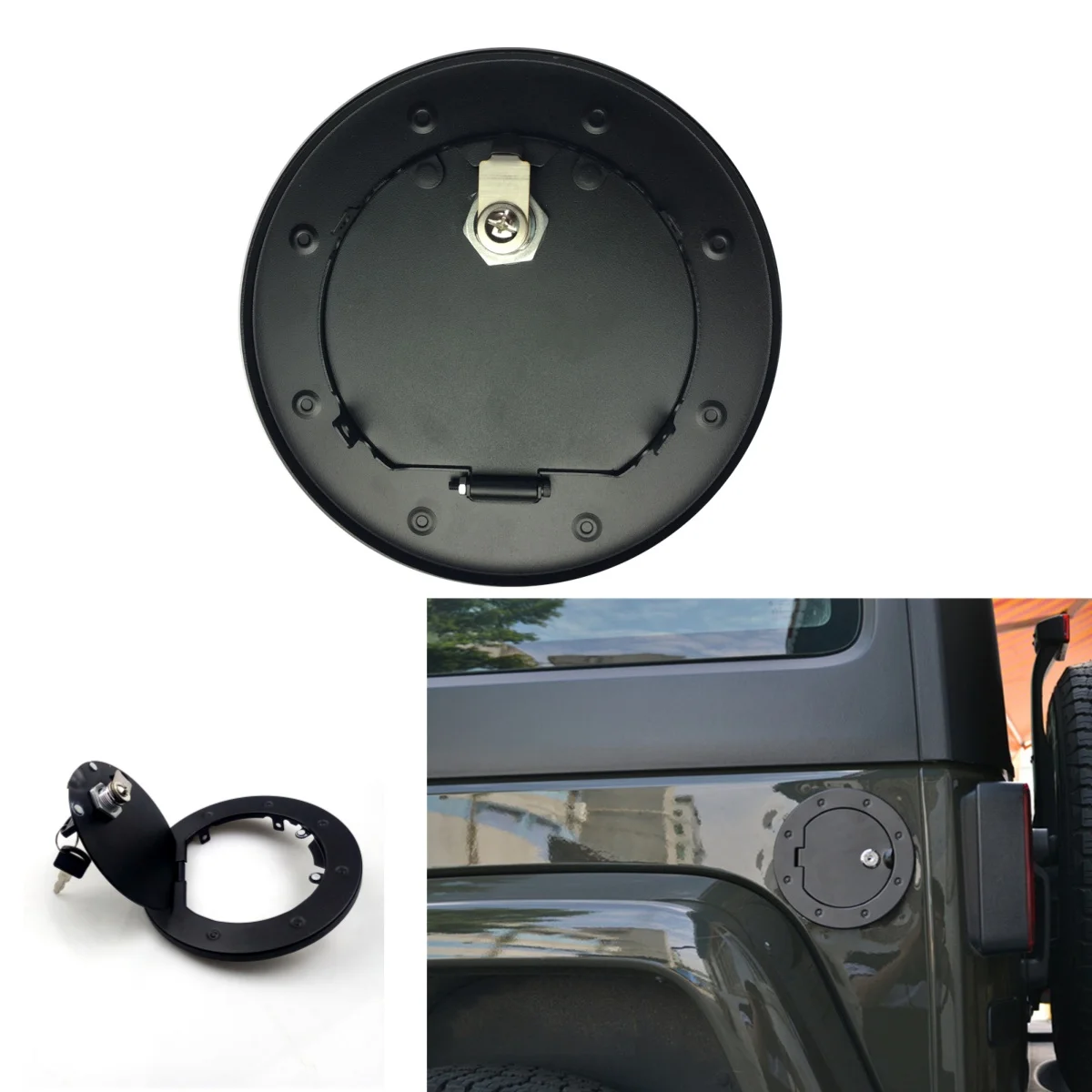 

Топливный бак Lantsun JK с ключом, 2/4 двери, из алюминиевого сплава, задний, для Jeep Wrangler 2007-2017 J013-2