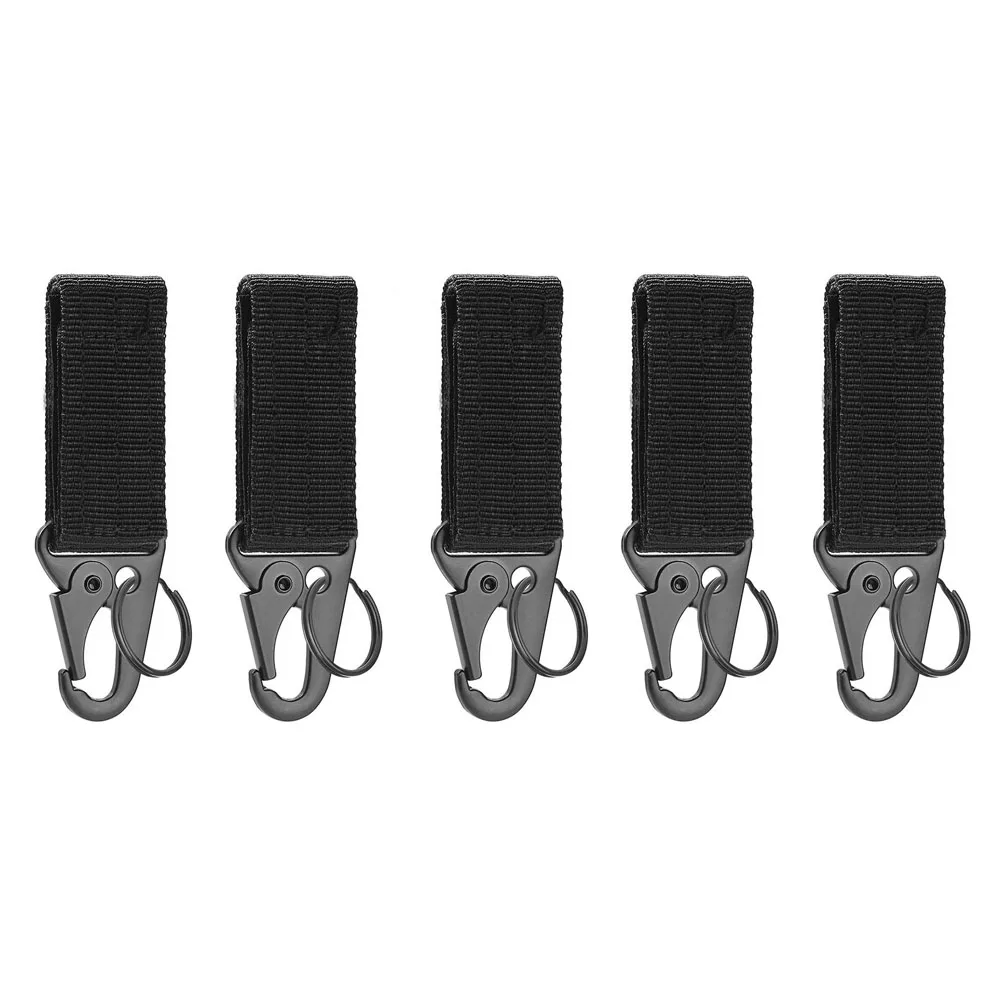 Karabiner Hochfester Nylon-Schlüsselhaken MOLLE Gurtband Schnalle Hängesystem Gürtelschnalle Hängendes Camping-Wanderzubehör
