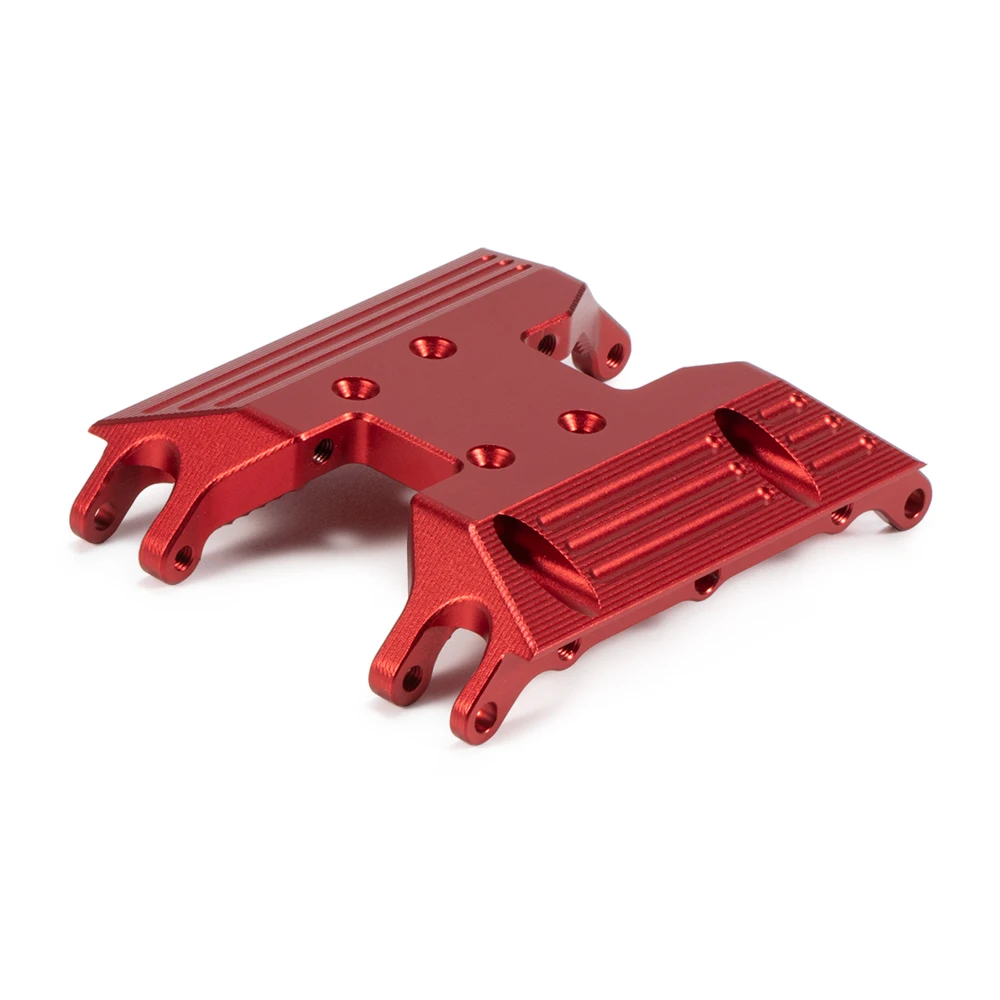 Machined Aluminum Skid Plate Transmission Slide Plate for RC Crawler Axial 1/18 UTB18 CAPRA Chassis Gearbox Mount Upgrade Parts