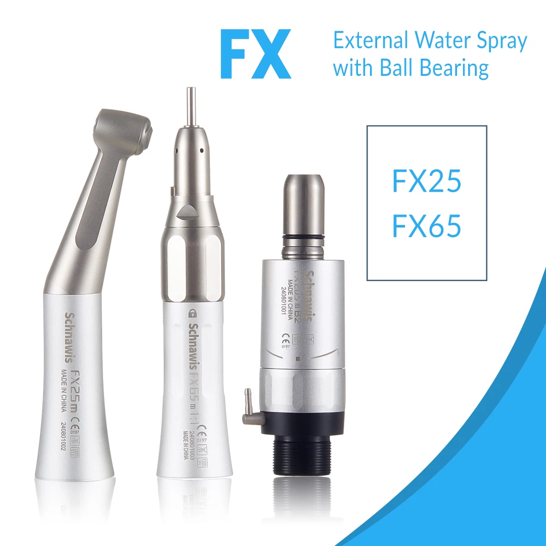 

NSK FX25 FX65 Dental 1:1 Contra Angle Low Speed Direct Drive Handpiece Mini Head Dentistry Against Contra Angle Polishing Tools