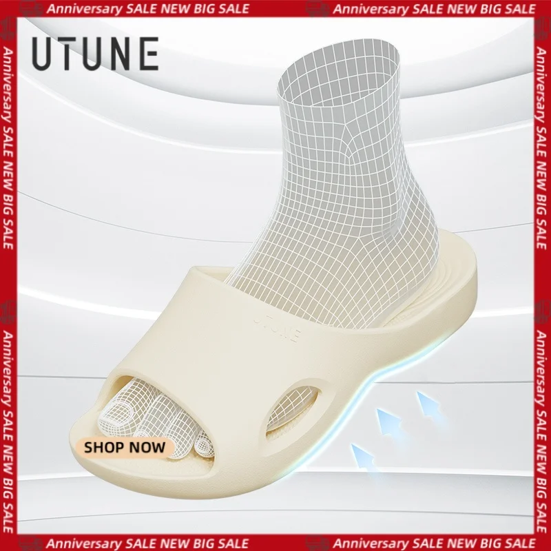 UTUNE EVA Odor-Resistant Slippers women – Quick-Dry Soft Sole Arch Support Slides for Men Indoor Home & Bathroom Sandals