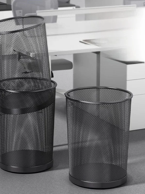 

Большая емкость для офиса, Wire Me Tra, без крышки, из нержавеющей стали для спальни, гостиной, домашнего мусорного бака