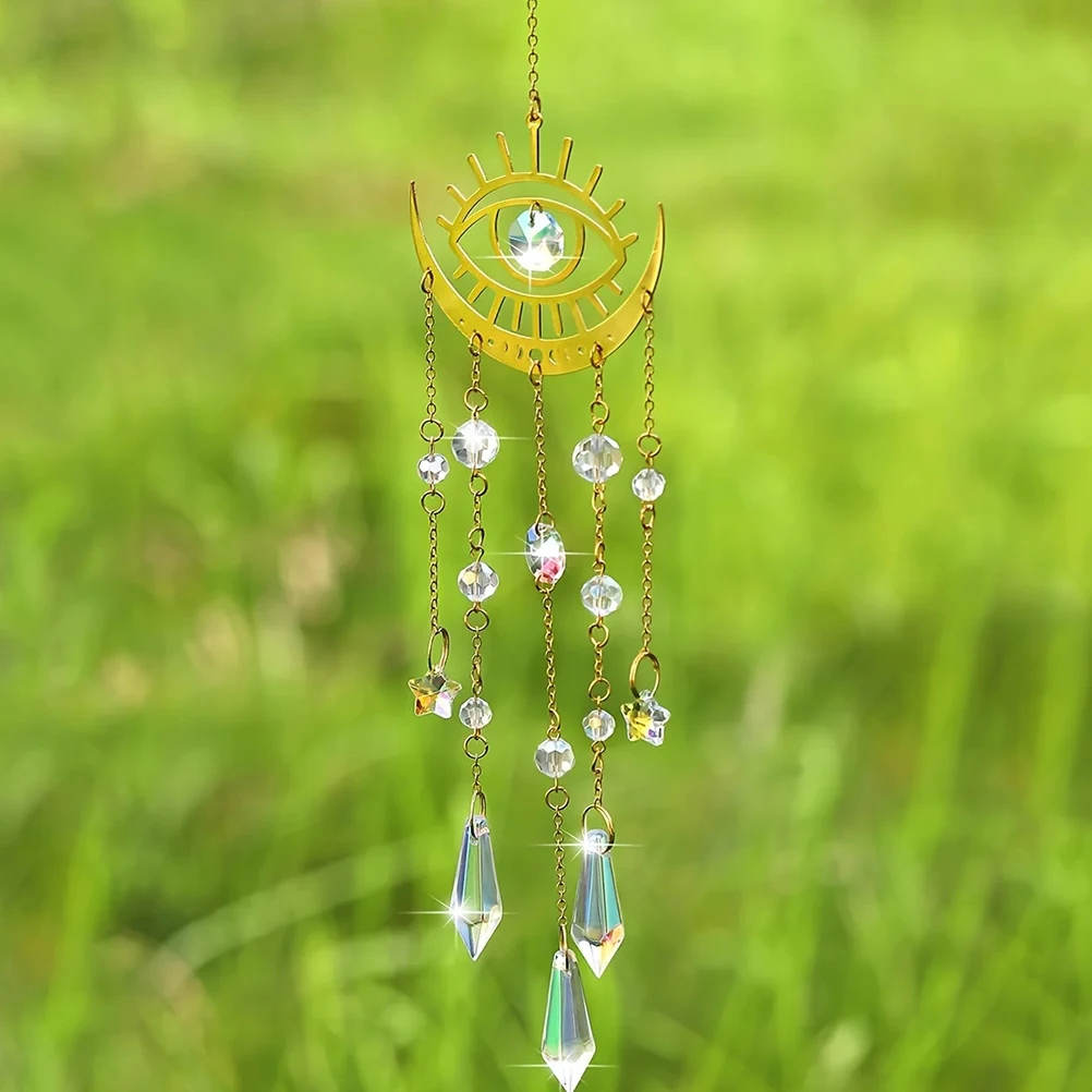 

Evil Eye Hanging Pendant Metal Home Decor Window Wall Decoration Living Room Porch Hanging Ornament Evil Eye Metal Pendant