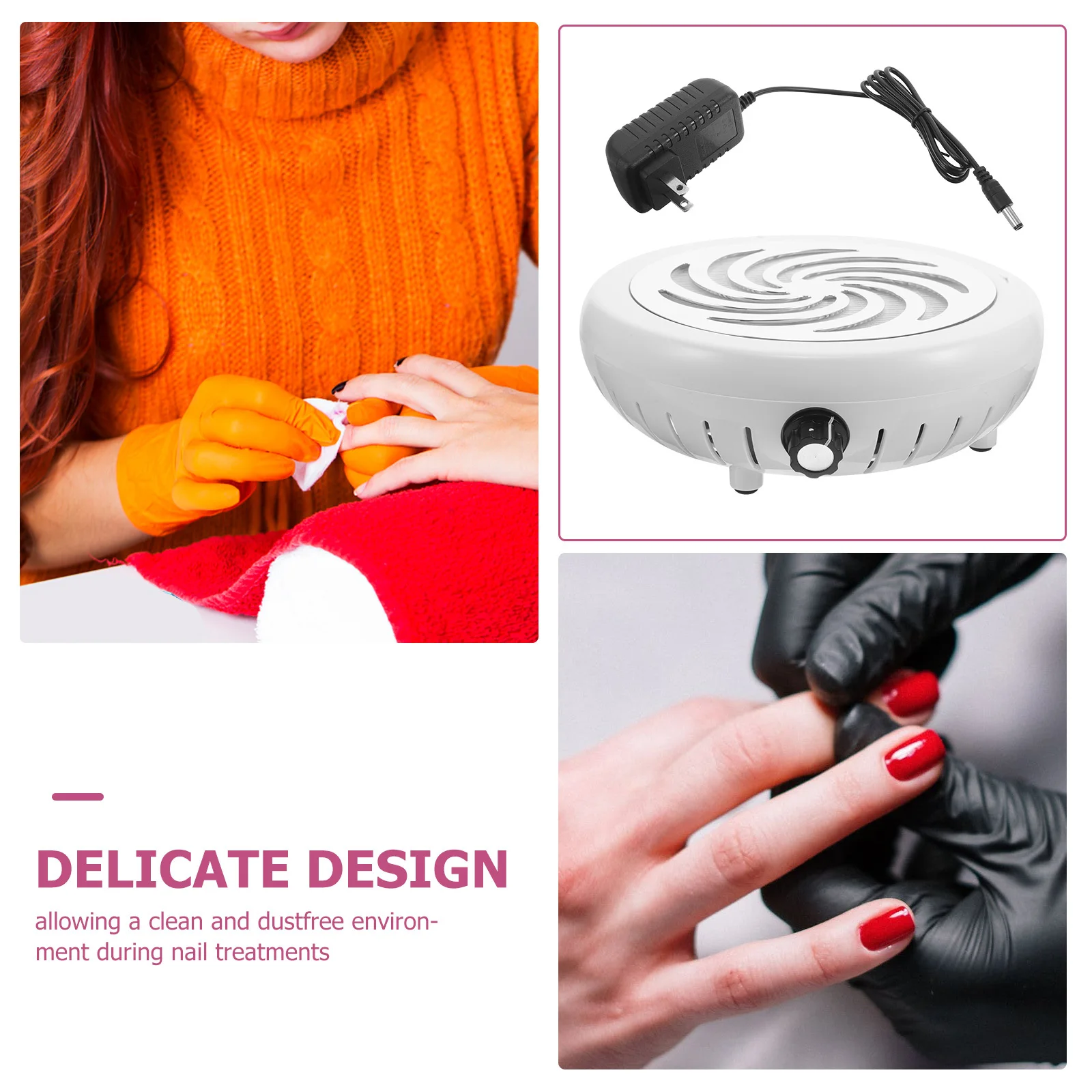 

Professional Vacuum Cleaner High Speed Adjustable Suction Manicure Debris Collector For Nail Salon Nail Art Tools Debris