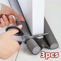 Dedicated Door Bottom Sealing Strip Under Door Draft Stopper Wind Noise Acustic Foam Blocker Insects Door Stopper Holder