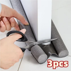 Dedicated Door Bottom Sealing Strip Under Door Draft Stopper Wind Noise Acustic Foam Blocker Insects Door Stopper Holder