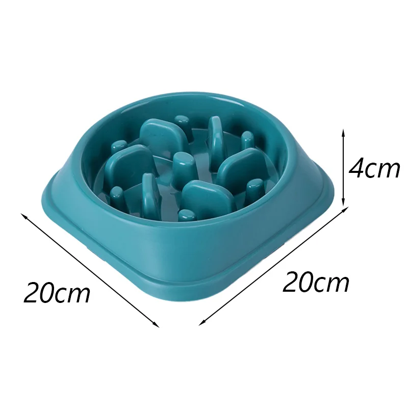 Healthy Eating Slow Feeder Dog Bowl for Small Medium Large Dogs Cats Puppy Non-slip Solid Round Bowl Pet Supplies comedero perro