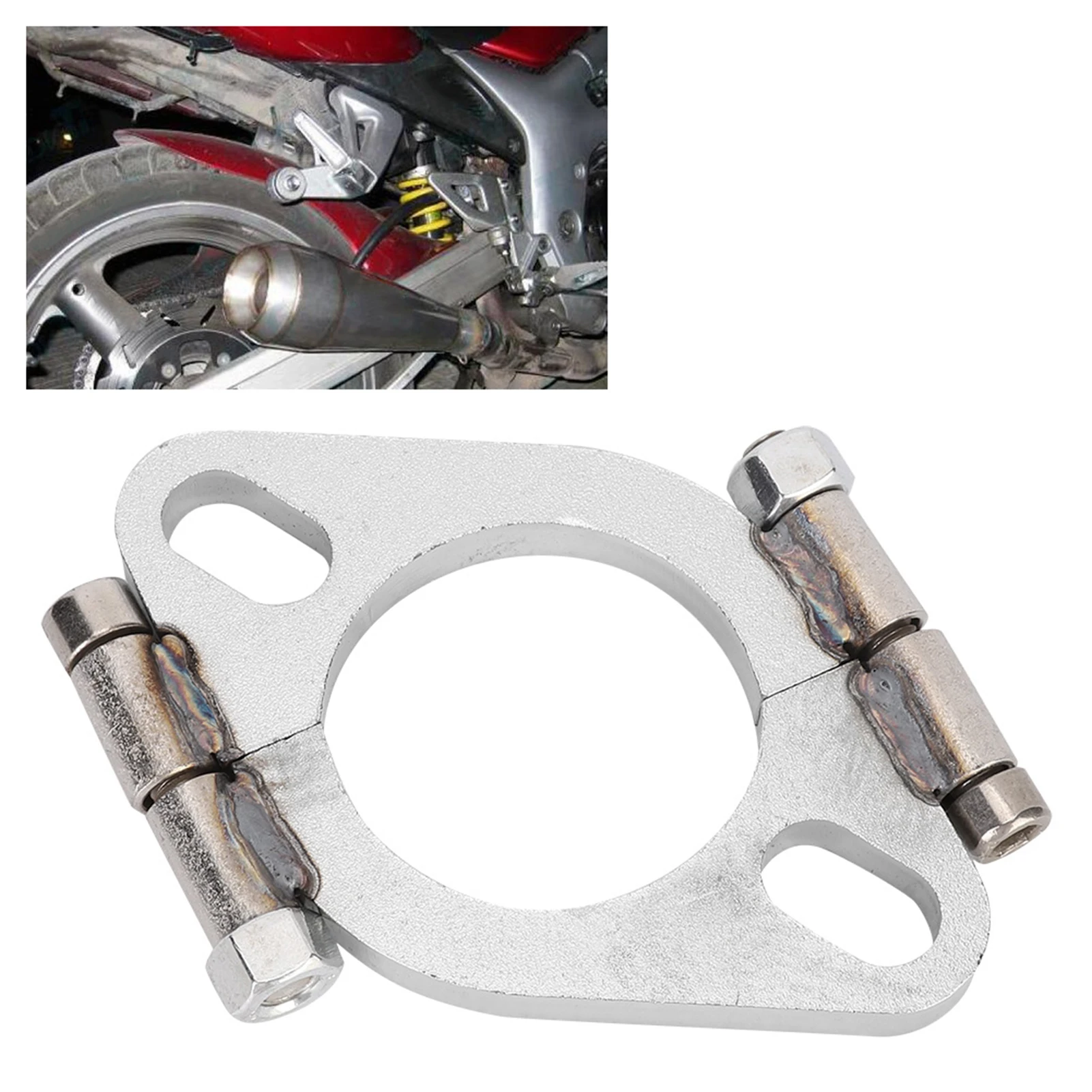 2inch Flat Oval Split Repair Exhaust Flange Exhaust Flange Repair Replacement Accessory