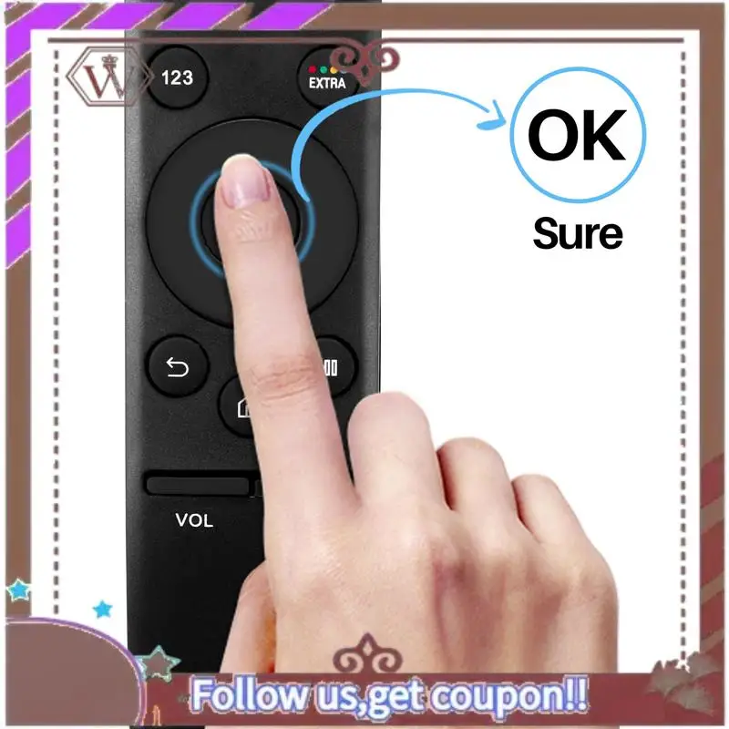Latest 6X Replacement TV Remote Control For SAMSUNG LED 3D Smart Player Black 433Mhz Controle Remoto BN59-01242A BN59-01265A