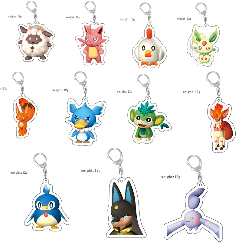 

Game Palworld Figure Keychain Cosplay Cute Acrylic Pendant Key Holder Bags Keyring Gifts for Kids Birthday