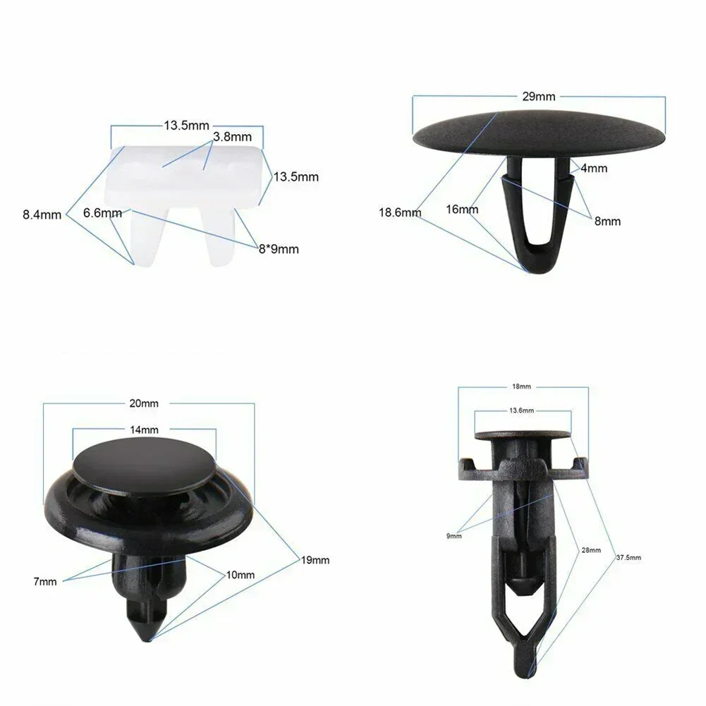 

Carhome 146x Car Fender Door Hood Bumper Trim Clip Body Retainer Tools For Toyota-Mazda For Nissan-Honda NEW NEW