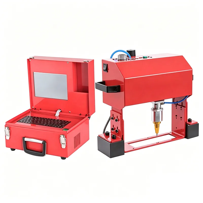 

100*20MM Portable Metal Pneumatic Dot Peen Marking Machine For VIN Code Frame Marking Machine Chassis Number Motorcycle Engines