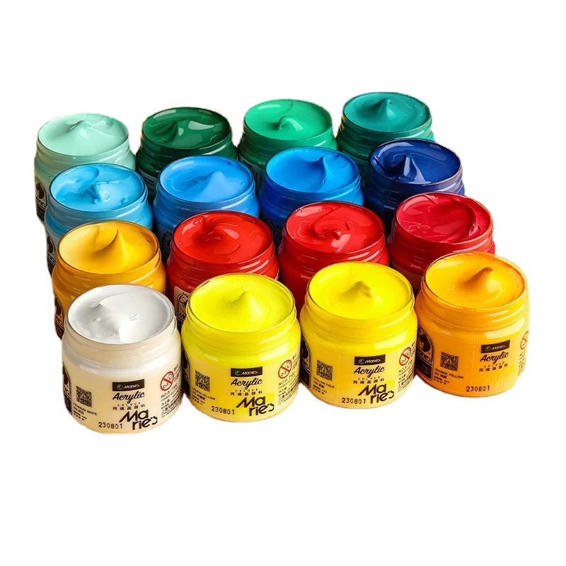 100ml Bottle Acrylic Paint Waterproof and Sun Resistant Student Hand Drawn Wall Painting Art Graffiti Creative DIY Pigment