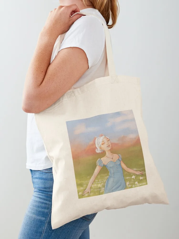 

Girl in the field Tote Bag Reusable bags shopper bag women Custom bag supermarket folding