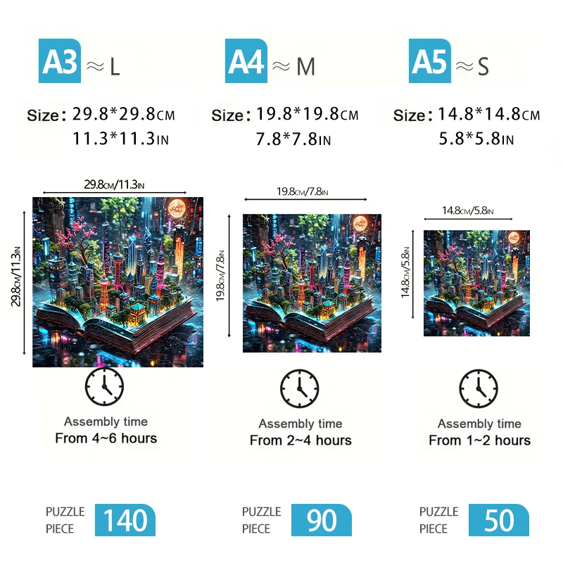 Puzzles plats en bois pour adultes et enfants, jeux de décoration murale, réunions de famille