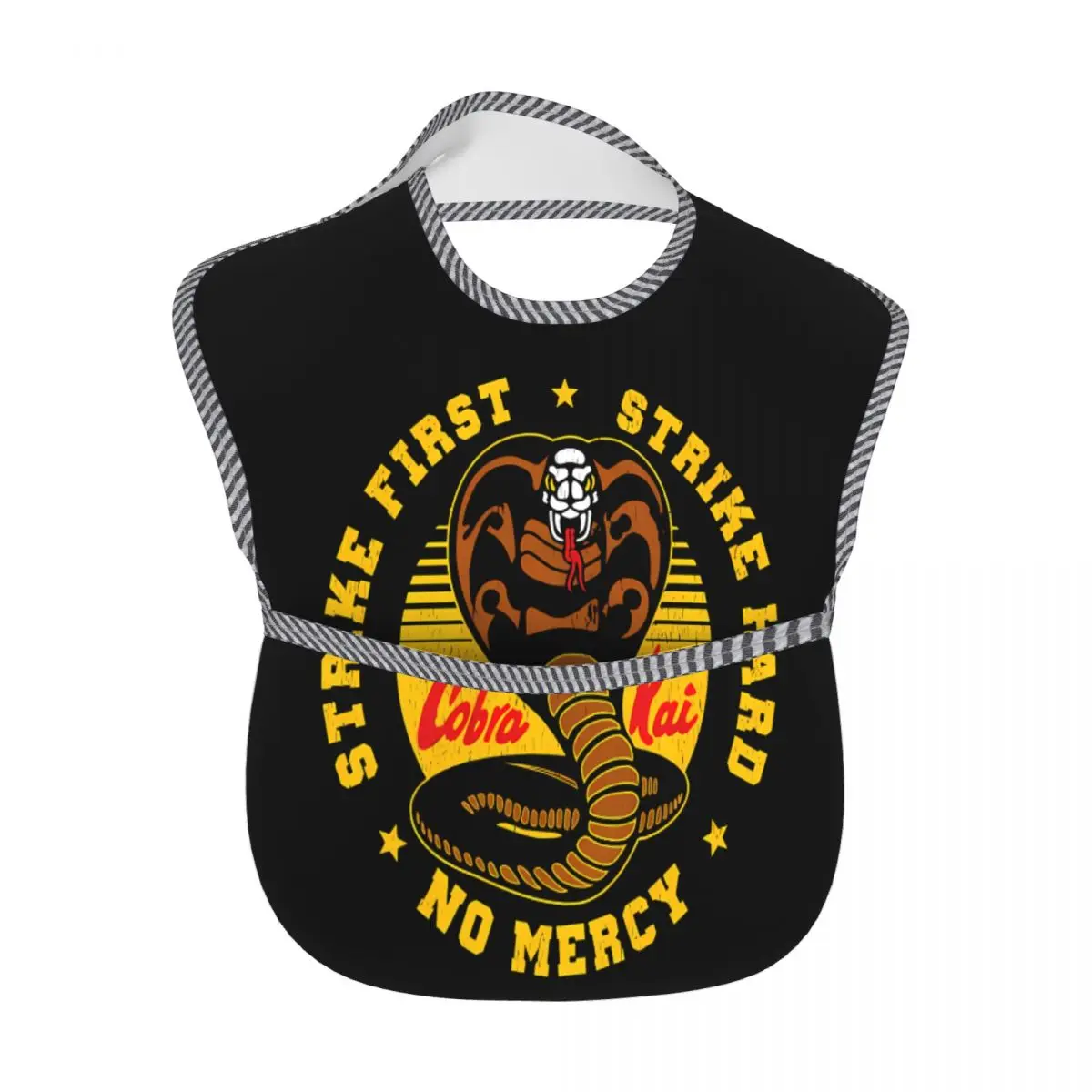 Cobra Kai Baby Bibs for Baby Boy or Girl, Adjustable Bib Baby and Toddler Bib for Eating, Waterproof Fabric