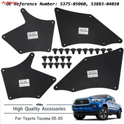 Apktnka Fender Liners Splash Shield For Toyota Tacoma 2005-2020 Apron Seal Mud Flaps Mudflaps Mudguards Guards Skirt W/Clips