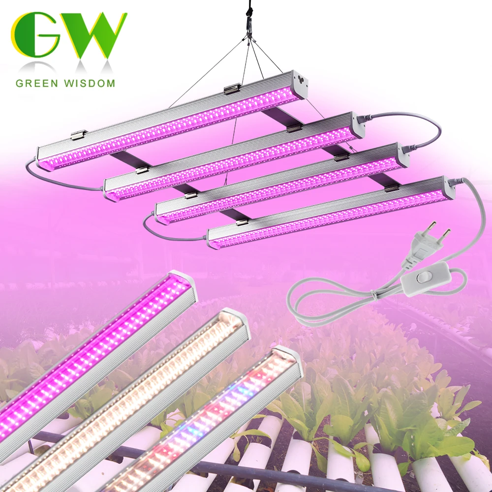 SMD2835 LED Grow Light AC100-265V Detachable Full Specturm Lamp Sunshine/4000K/380-780nm for Veg Flower Plants Indoor Hydroponic