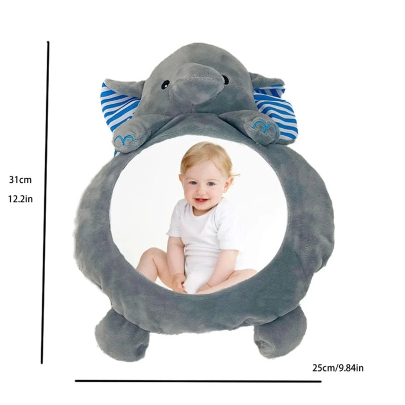 Y1UB – siège arrière en verre transparent pour bébé, avec cadre en peluche souple, sièges orientés vers l'arrière pour une sûre