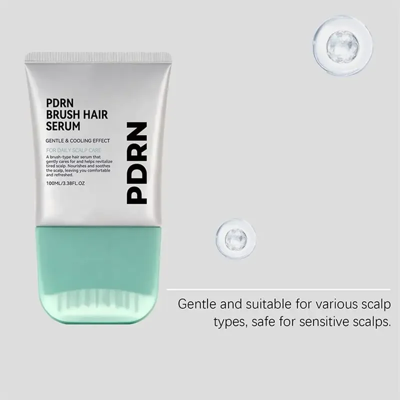 PDRN Scalp Repair Serum reinigt die Kopfhaut gründlich, pflegt geschädigtes Haar, Essenz, tragbare Bürste, Kopfhautserum, erfrischend und beruhigend – Detail 12