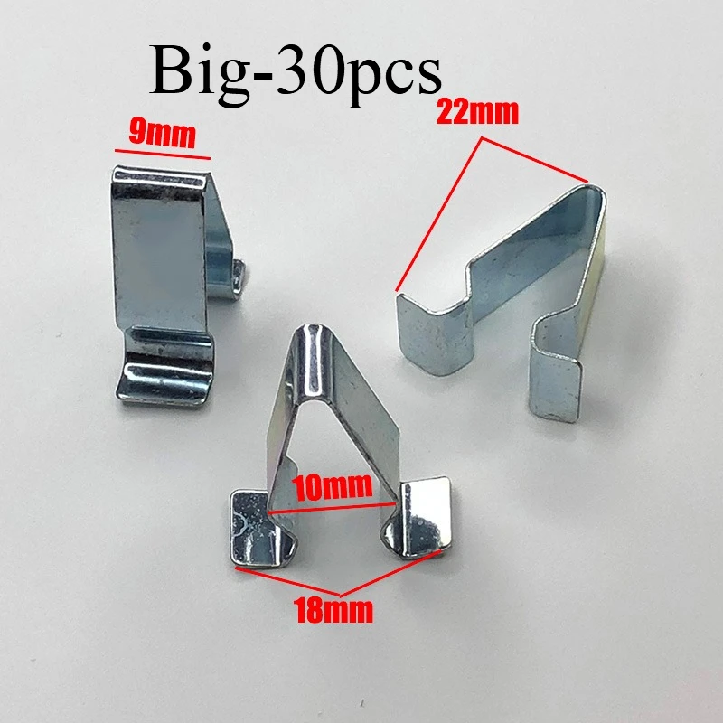 5-50x Splitter Auto Tür Trim Panel Futter Clips Metall Innen Polsterung Retainer Niet Auto Fastener Clip für VW Audi Seat Skoda