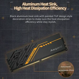 Asgard TUF Series ذات العلامة التجارية المشتركة DDR4 RAM PC 16 جيجابايت 32 جيجابايت 3200 ميجاهرتز 3600 ميجاهرتز رام لسطح المكتب Udimm أفضل 6 مبيعات ذاكرة وصول عشوائي 32 جيجابايت DDR4 3600 ميجاهرتز - No4