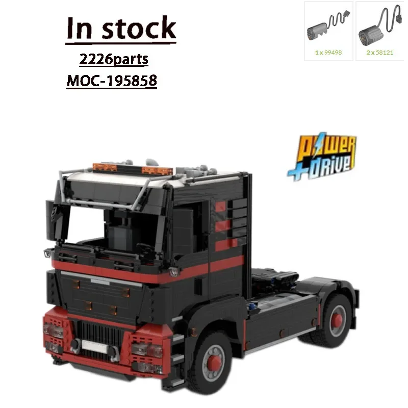 MOC-195858 Electric Transport 4x2 Truck Building Block Model • 2226 Parts MOC Creative Boy Kids Christmas Building Block Toy