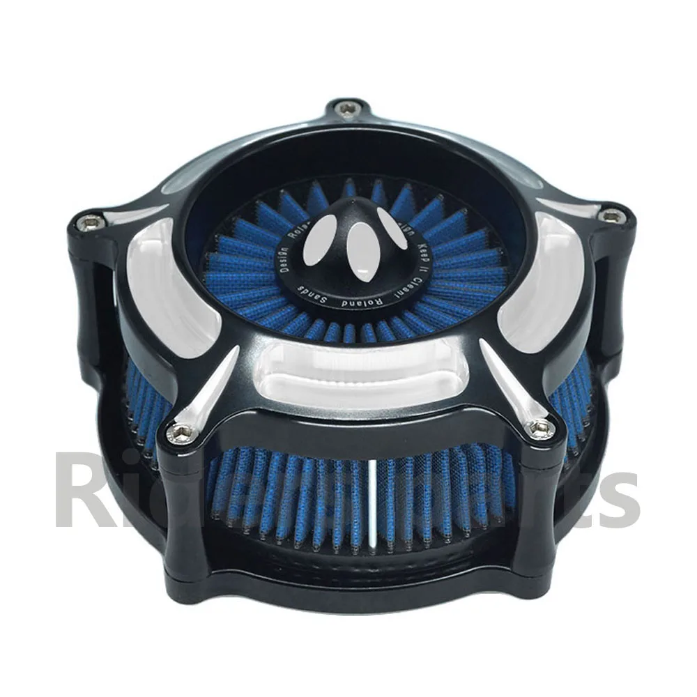RSD Motorcycle  Turbine Air Filter Clarity Intake Cleaner for Cafe Racer Harley Sportster Dyna Softail Touring Electra Glide