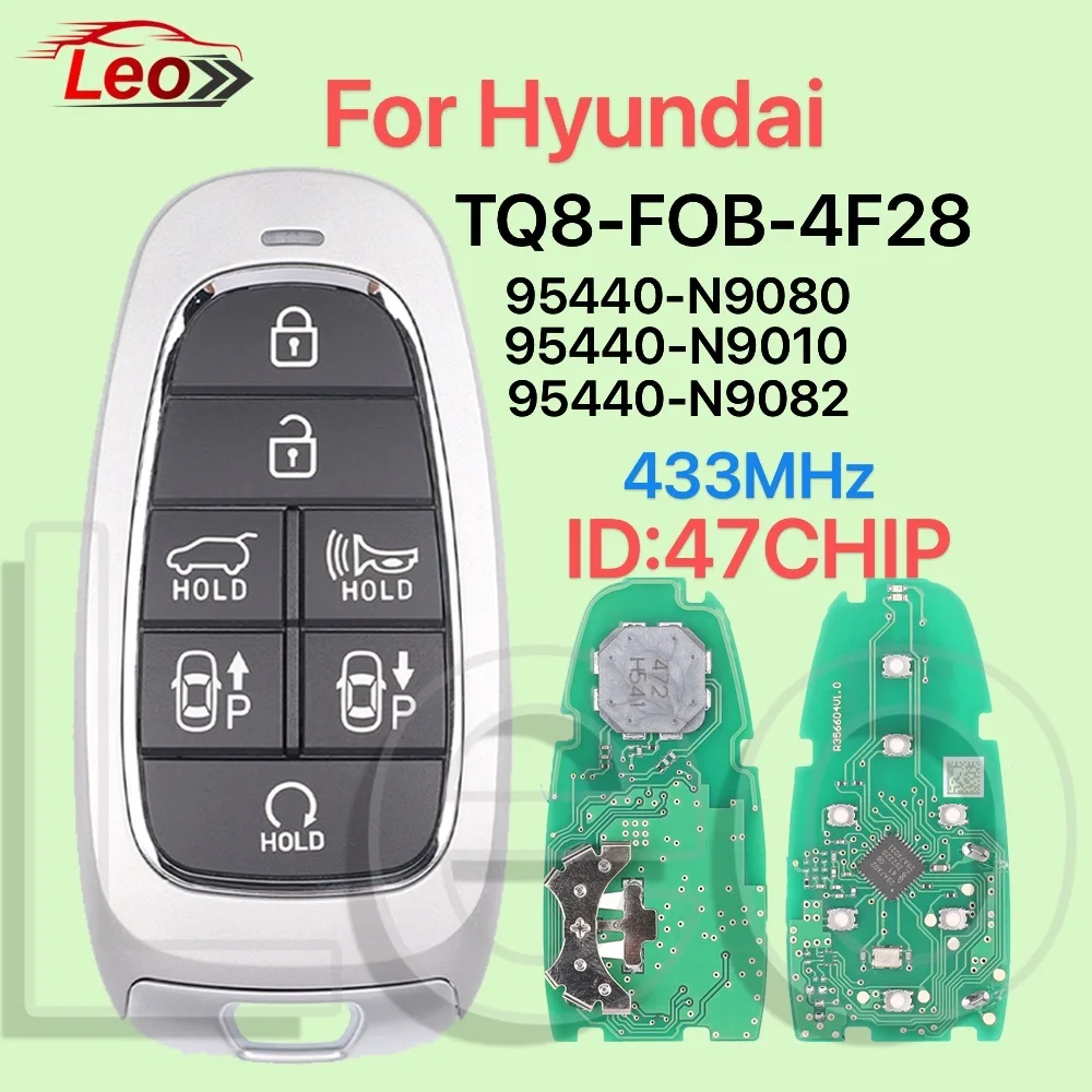 

Leo TQ8-F0B-4F28 95440-N9080/95440-N9010/95440-N9082 433MHz ID:47CHIP Car Smart Remote Key For Hyundai 2022-2023 Tucson Santa