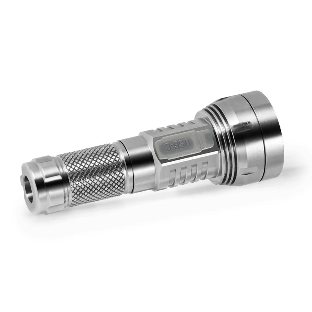 EDC Outdoor Lighting USB C Rechargeable Lamp Flashlights Titanium Lantern Powerful Camping LED Torch 10280 Battery GT NANO PRO
