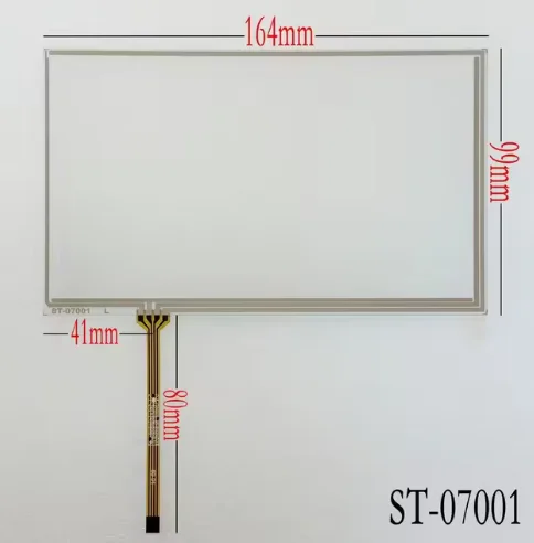 7-calowy 165 mm * 100 mm uniwersalny panel szklany z ekranem dotykowym Digitizer do nawigacji samochodowej AT070TN90 HSD070IDW1 E15 E13 E11 D00