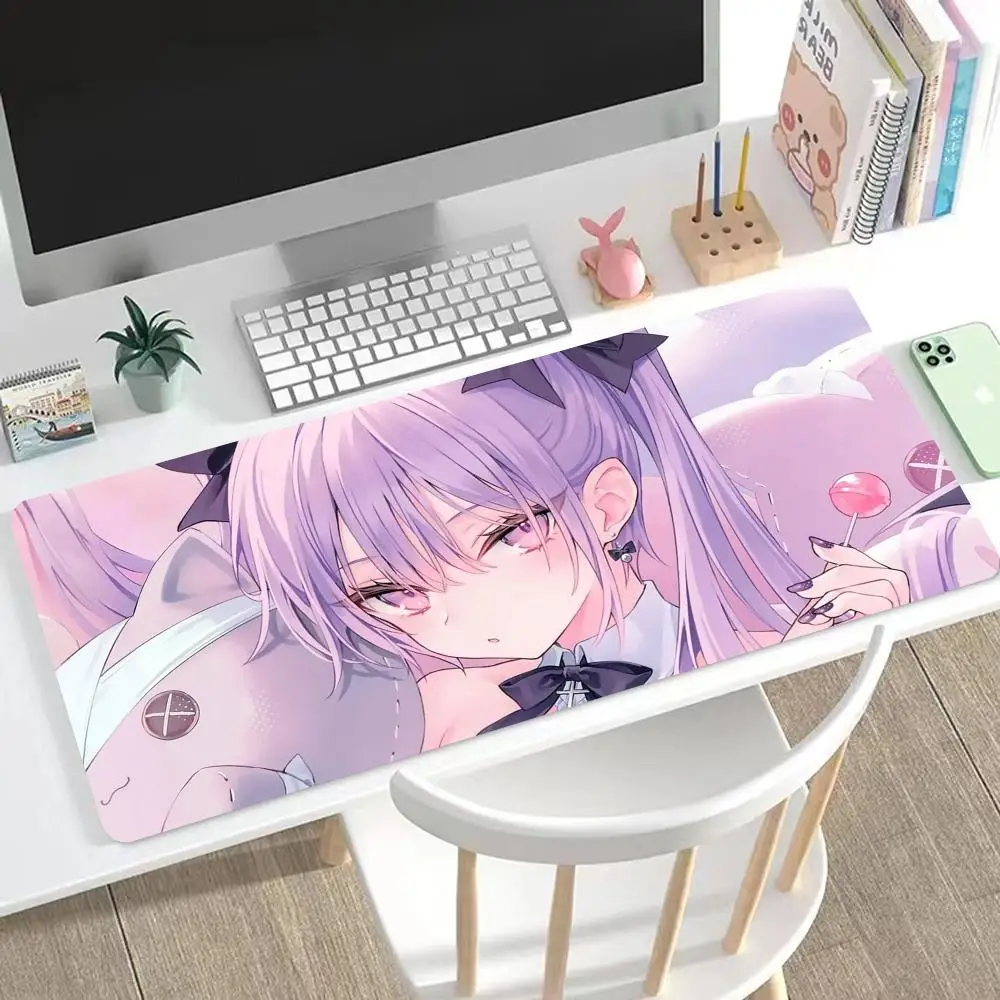 

Pink anime heroine Mouse Pad Large Mouse Pad & Computer Game Mouse Mat (35.4x15.7IN/31.5X15.7IN Map) (90 x40/80x40cm Map)