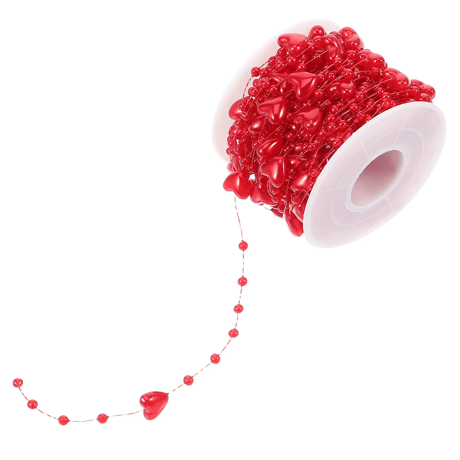 

1 Roll Beaded Heart Diy Beading Chain For Jewelry Making Supplies Craft Decorative Chain Handicraft Material Accessory