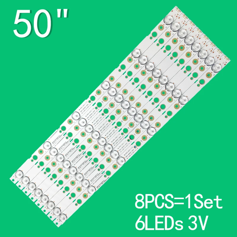 LED Strip For 50M9 50X6 W50US 50E388G 50E5DHR 50X5 50E3500 RDL500WY 5850-W50007-0P00 7791-650000-D240 CRH-A50303008066BDREV1.0