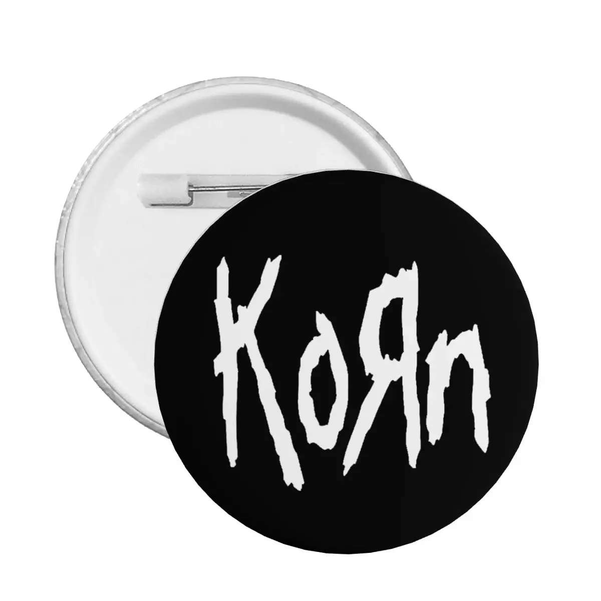 Korns Logo And Symbol Pin Badge Rock Band Backpack Pinback Buttons Brooches Friends Gift