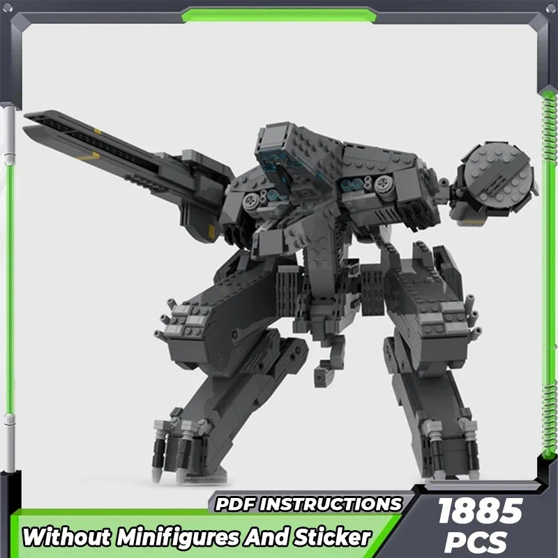 Moc Mattoni da costruzione Arma militare Modello Metal Gear Mecha Tecnologia Blocchi modulari Regali Giocattoli per bambini Set fai da te Assemblaggio