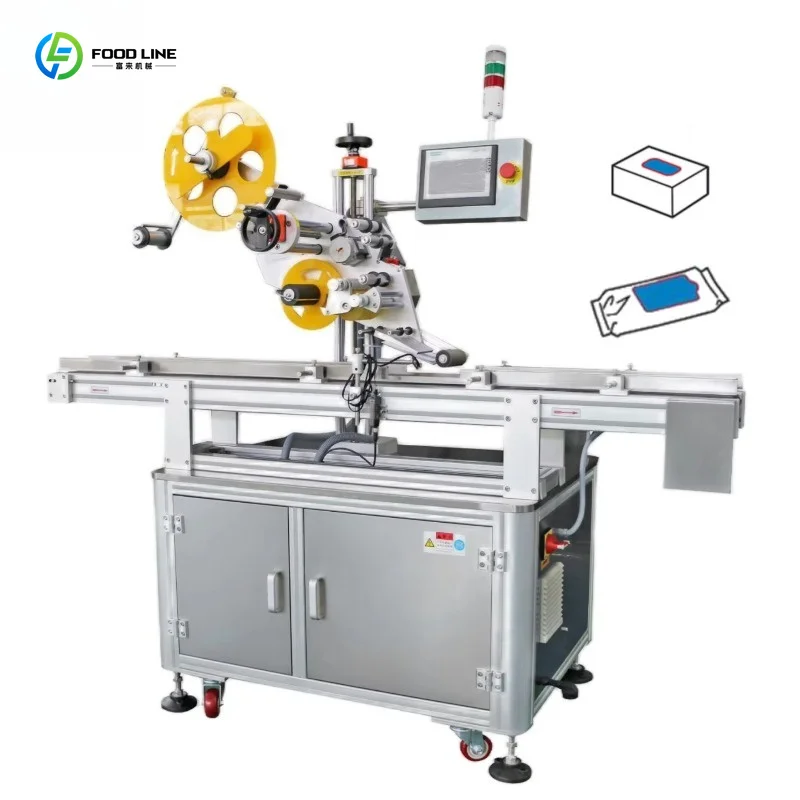 Customized High Precision Top Surface Labeling Machine Automatic Flat Packaging Labeler For All Kinds Packaging Bags