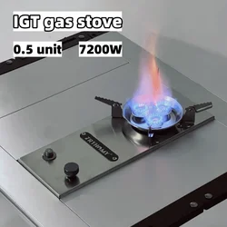 IGT Gas Stove 7200W 0.5 unit Stainless Steel IGT Burner Plate Folding Adapter IGT Table Gas Stove Desktop Portable 3-core Burner
