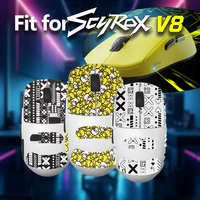 Para pegatinas de agarre de ratón Scyrox V8 – Cinta antideslizante a prueba de sudor para palma/latados – Superficie texturizada antideslizante para un máximo control