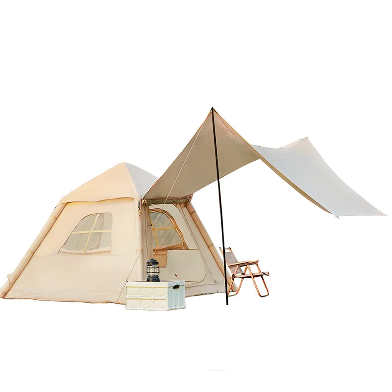 

Outdoor portable inflatable tent camping overnight canopy tent two-in-one sunscreen and rain-free tent