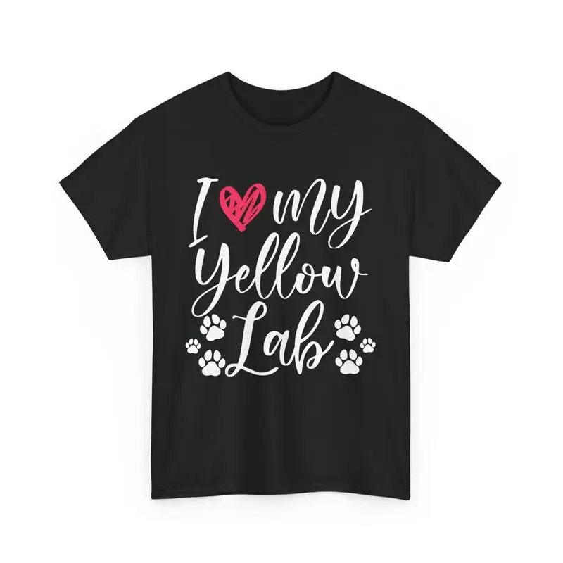 Labrador Dog Lover Mom Dad I Love My Yellow Lab T Shirt