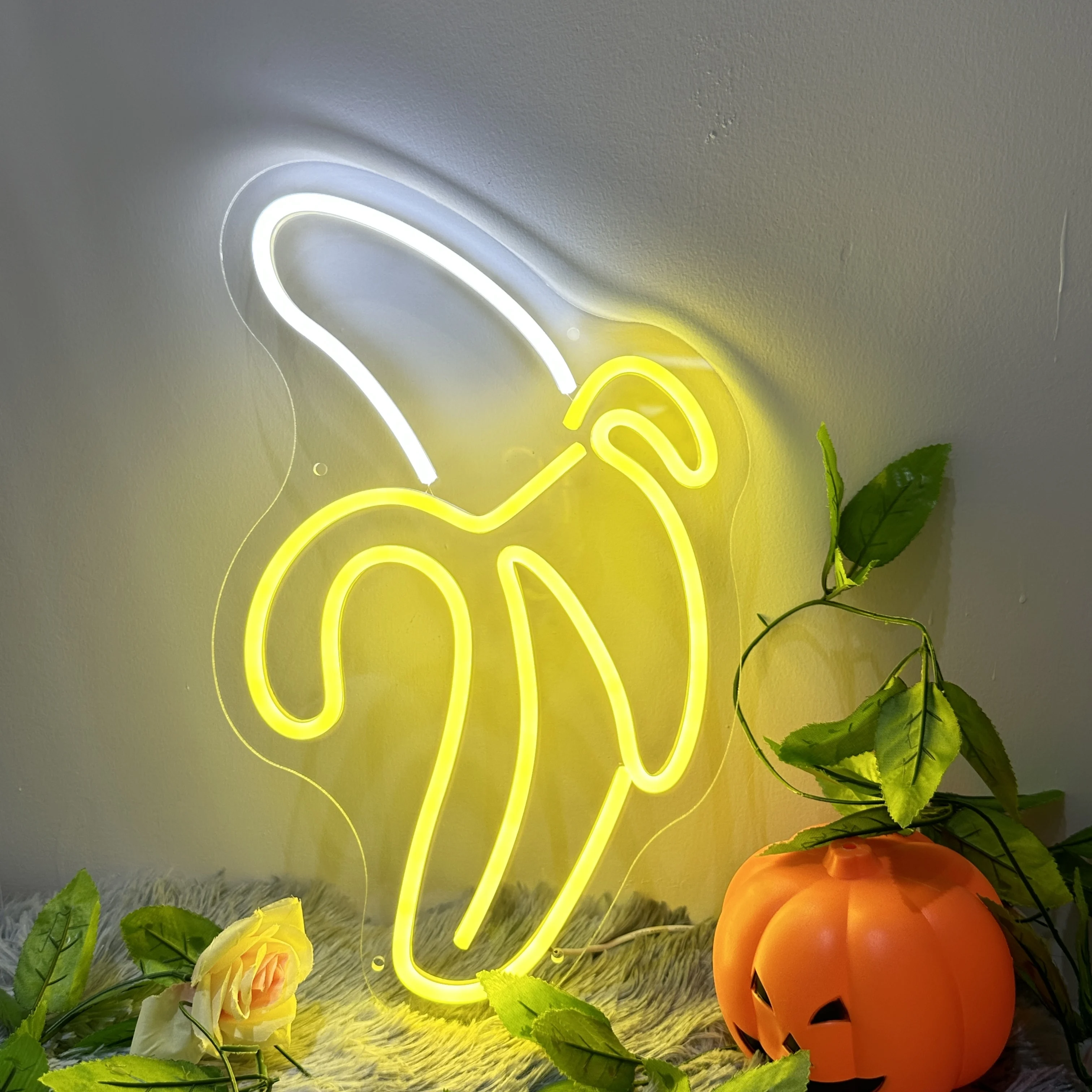 

Banana LED Neon Night Light Art Sign Wall Room Home Party Bar USB Type Wedding Decoration Christmas Gift Wall Hanging Neon Sign