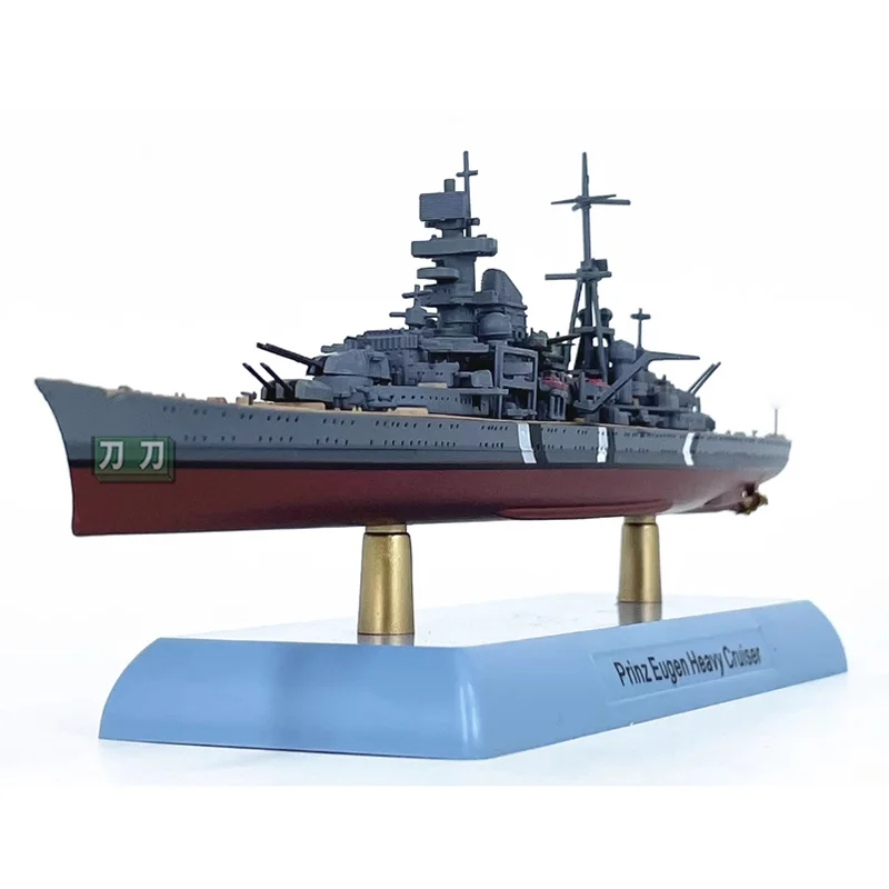 Diecast 1/1000 Scale German Heavy Cruiser Prinz Eugen Replica Ship Model Finished Decoration Collection Display Gift