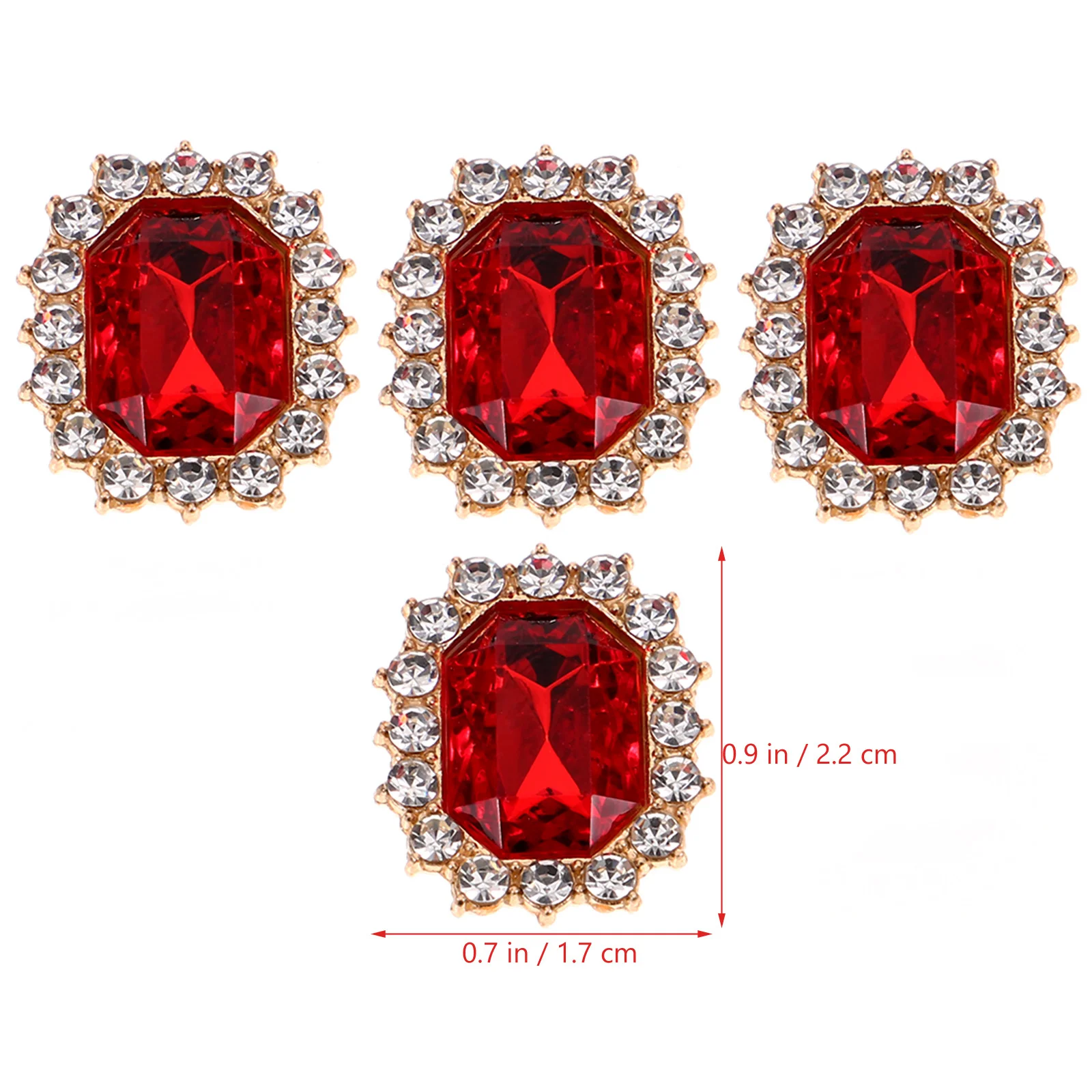 

20pcs Water Drill Hair Accessories Parts Flatback Rhinestone Charms For Crafts Jewelry Making Diy Bridal Headpiece Wedding Decor