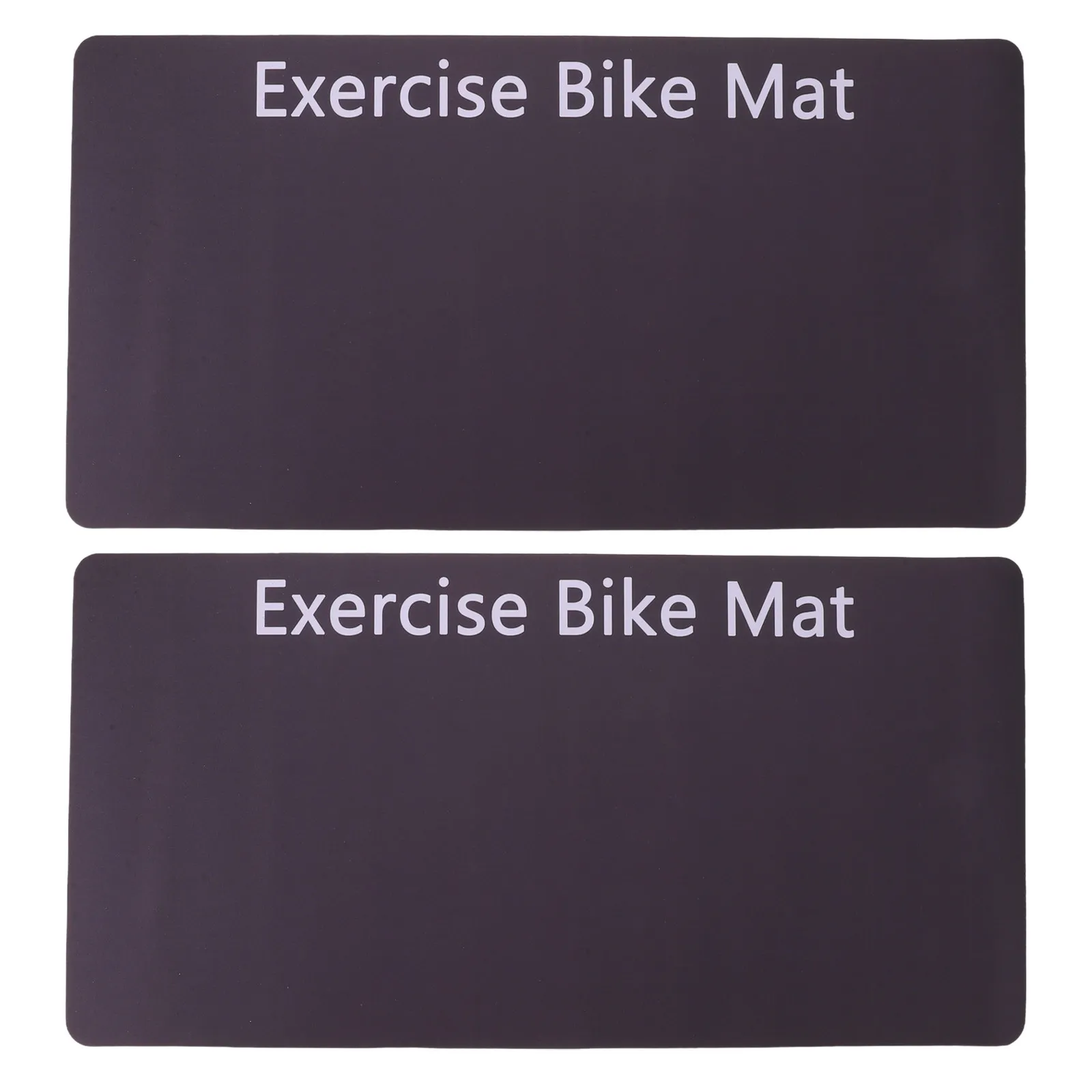 2Pcs Fitness Equipment Shock Absorbing Mat 23.6x11.8in Non Slip Floor Protector for Treadmill Exercise Bike Gym Noise Reduction view 2