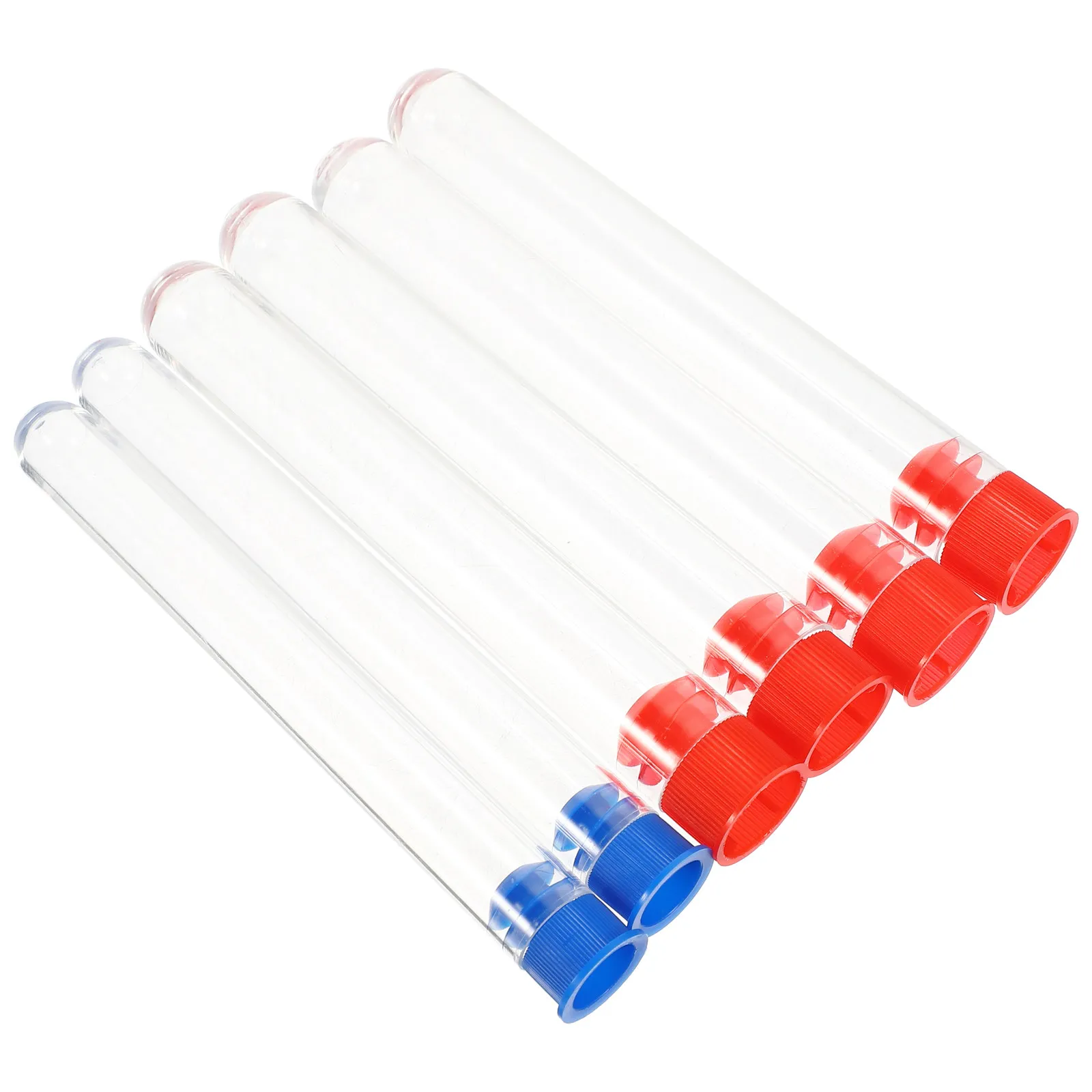 

12Pcs Clear Plastic Test Tubes ABS Material Scientific Experiment for Kids Learning Plant Propagation Craft