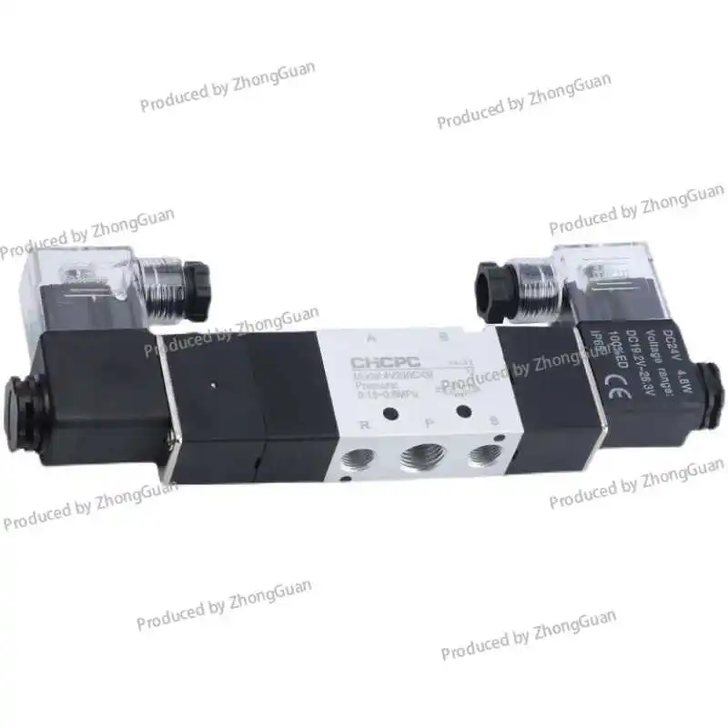 Three-position Five-way Solenoid Valve Group 4V230-08DC24V 230P/E330/430 Directional Valve 4V230-08